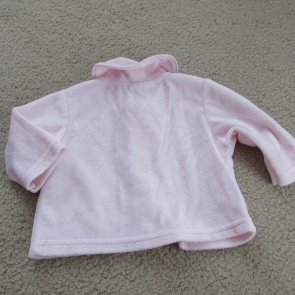 Kyle & Deena Snap Up Layette Pajama Shirt Girls 0-3M Pink Long Sleeve Collar - Picture 6 of 6